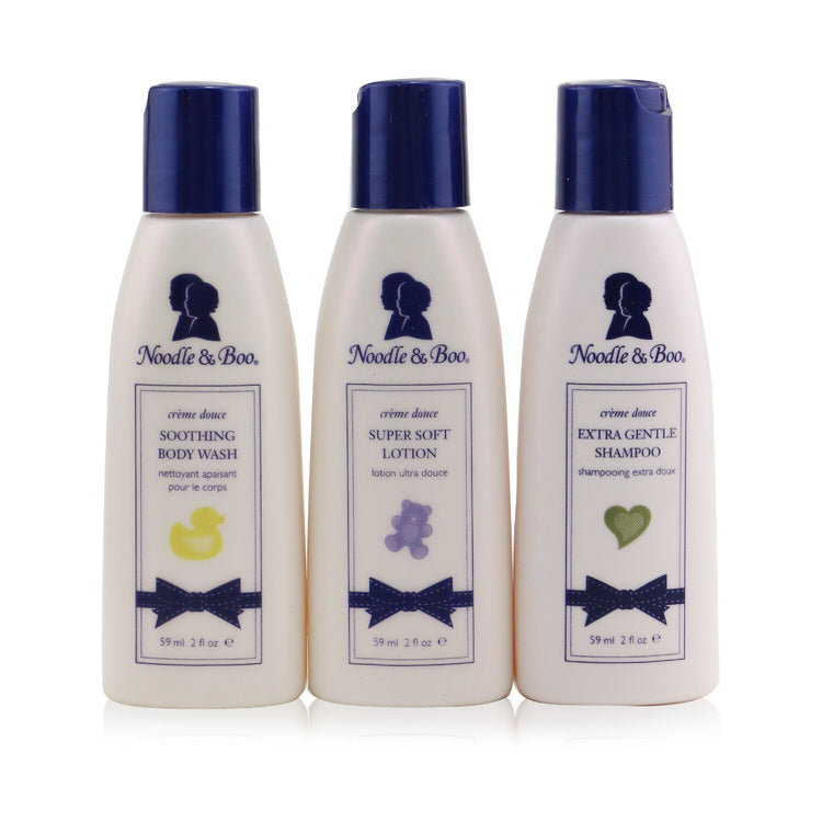 Noodle & Boo/ヌードル&ブー+エッセンシャルケア キット: ボディウォッシュ 59ml/2oz + シャンプー 59ml/2oz + ローション 59ml/2oz +3pcs ブランドコスメ