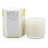 iKOU/イコウ+Eco-Luxury Aromacology Natural Wax Candle Glass - Happiness (Coconut & Lime) +(2x2) inch ブランドコスメ