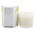 iKOU/イコウ+Eco-Luxury Aromacology Natural Wax Candle Glass - Happiness (Coconut & Lime) +(2x2) inch ブランドコスメ
