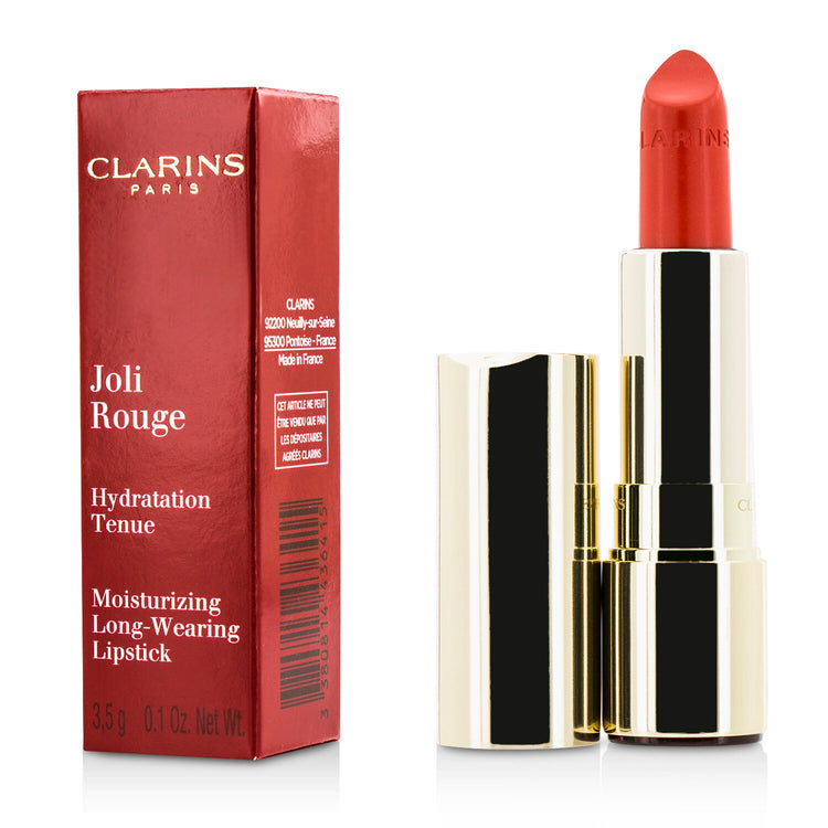 Clarins/クラランス+ジョリ ルージュ (ロング ウェアリング モイスチャライジング リップスティック)+3.5g/0.1oz+# 741 Red Orange ブランドコスメ
