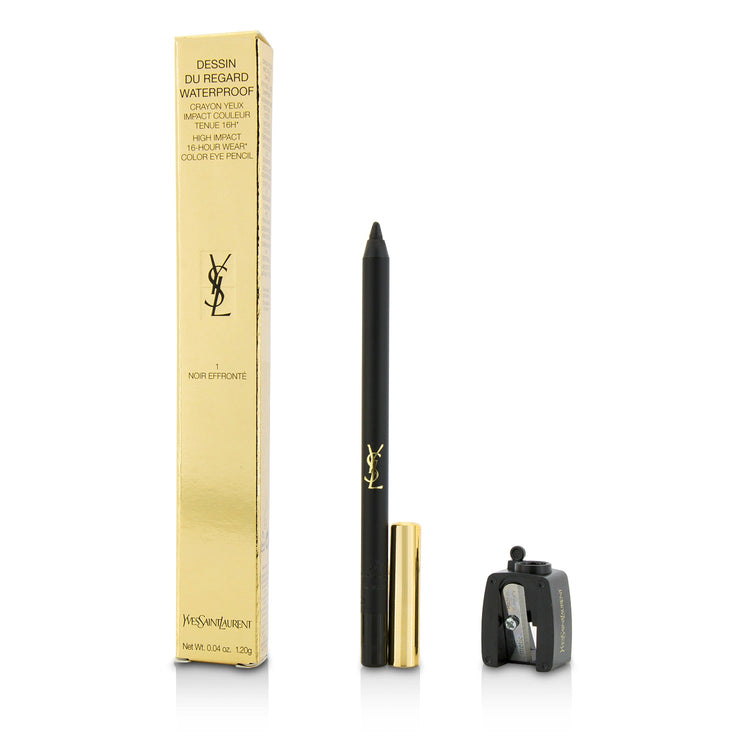Yves Saint Laurent/イヴ・サンローラン+デサン・デュ・リガード ウォータープルーフ ハイ インパクト カラー アイ ペンシル+1.2g/0.04oz+# 1 Noir Effronte ブランドコスメ