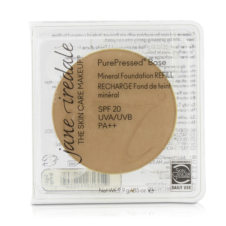 Jane Iredale/ジェーンアイルデール+ピュアプレス ベース ミネラル ファンデーション リフィル SPF 20+9.9g/0.35oz+ライトベージュ ブランドコスメ