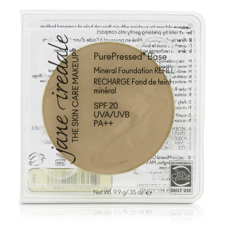 Jane Iredale/ジェーンアイルデール+ピュアプレス ベース ミネラル ファンデーション リフィル SPF 20+9.9g/0.35oz+サテン ブランドコスメ