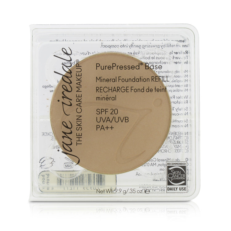 Jane Iredale/ジェーンアイルデール+ピュアプレス ベース ミネラル ファンデーション リフィル SPF 20+9.9g/0.35oz+ハニーブロンズ ブランドコスメ