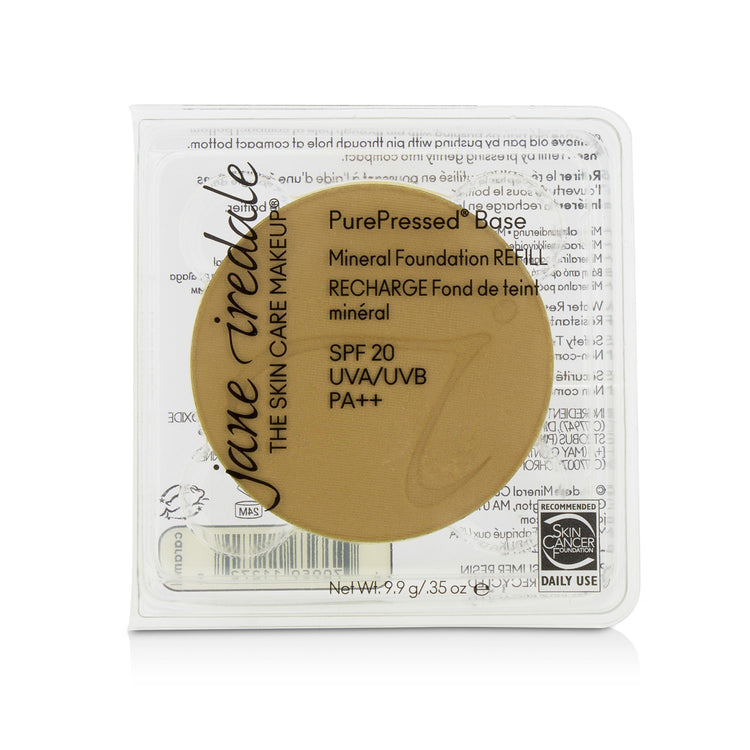 Jane Iredale/ジェーンアイルデール+ピュアプレス ベース ミネラル ファンデーション リフィル SPF 20+9.9g/0.35oz+キャメル ブランドコスメ