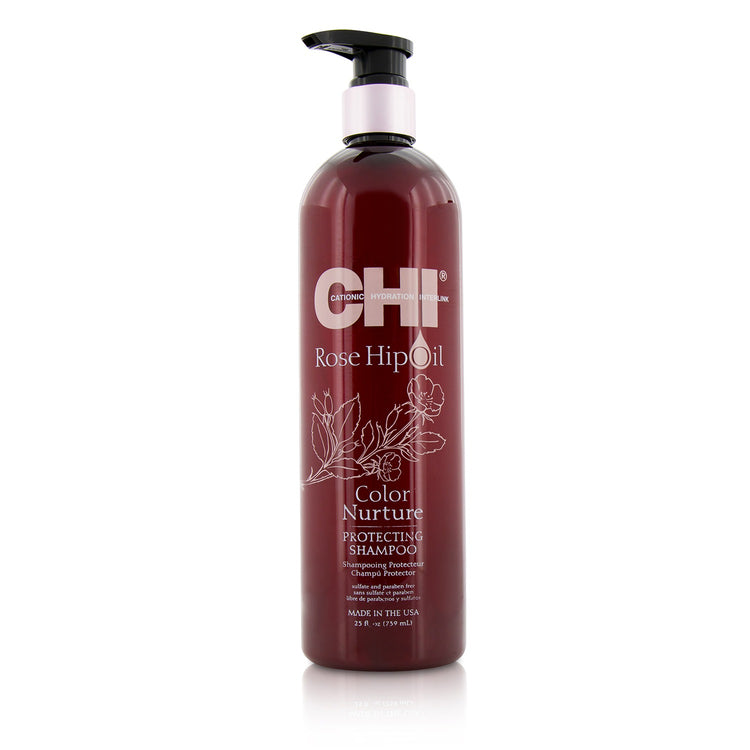 CHI/チィー+ローズヒップオイル カラーニューチャ― プロテクティング シャンプー+739ml/25oz ブランドコスメ