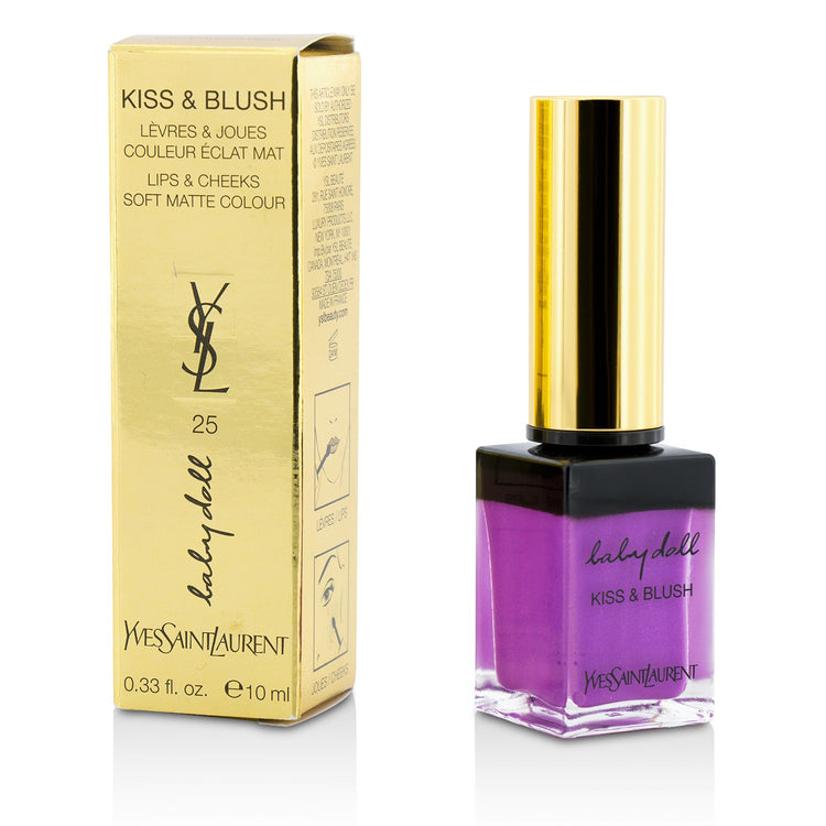 Yves Saint Laurent/イヴ・サンローラン+ベビー ドル キス & ブラッシュ+10ml/0.33oz+# 25 Mauve Aventureux ブランドコスメ