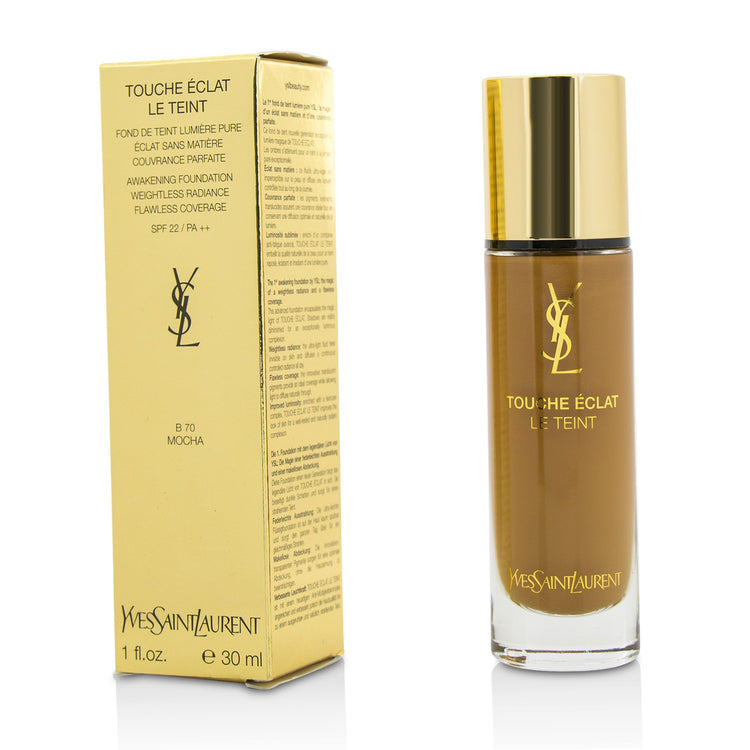 Yves Saint Laurent/イヴ・サンローラン+トウシュ エクラ ル テイント アウェイクニング ファンデーション SPF22+30ml/1oz+#B70 Mocha ブランドコスメ
