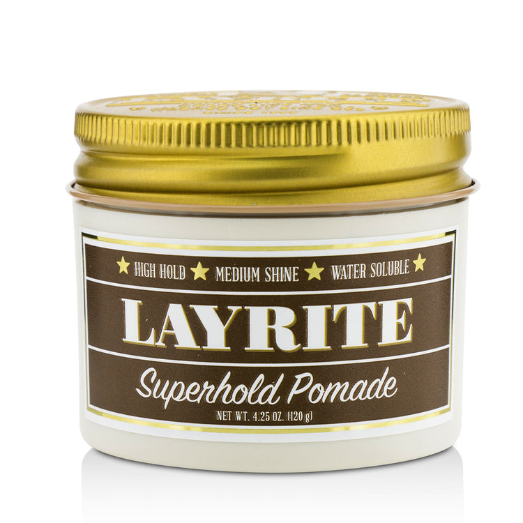 Layrite/レイライト+スーパーホールドポマード (ホールド強、ミディアムシャイン、水で洗い流せます)+120g/4.25oz ブランドコスメ
