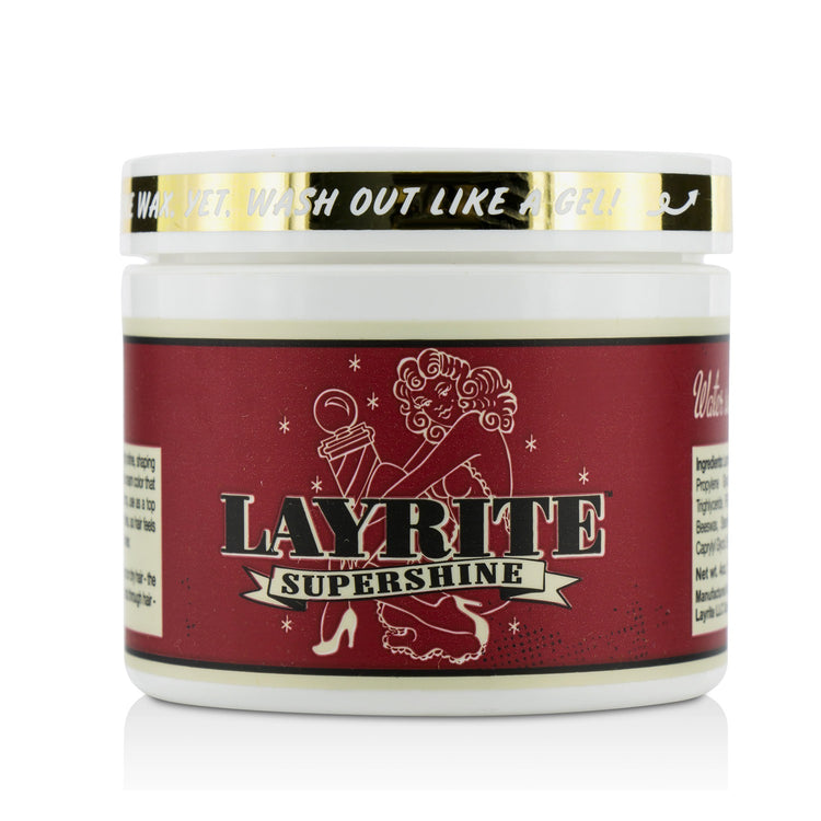 Layrite/レイライト+スーパーシャインクリーム(ミディアムホールド、ハイシャイン、水溶性)+120g/4.25oz ブランドコスメ