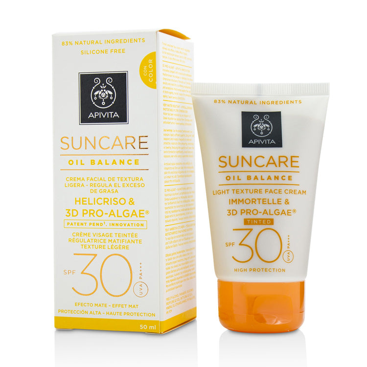 Suncare Oil Balance Light Texture Face Cream SPF 30 -Tinted-