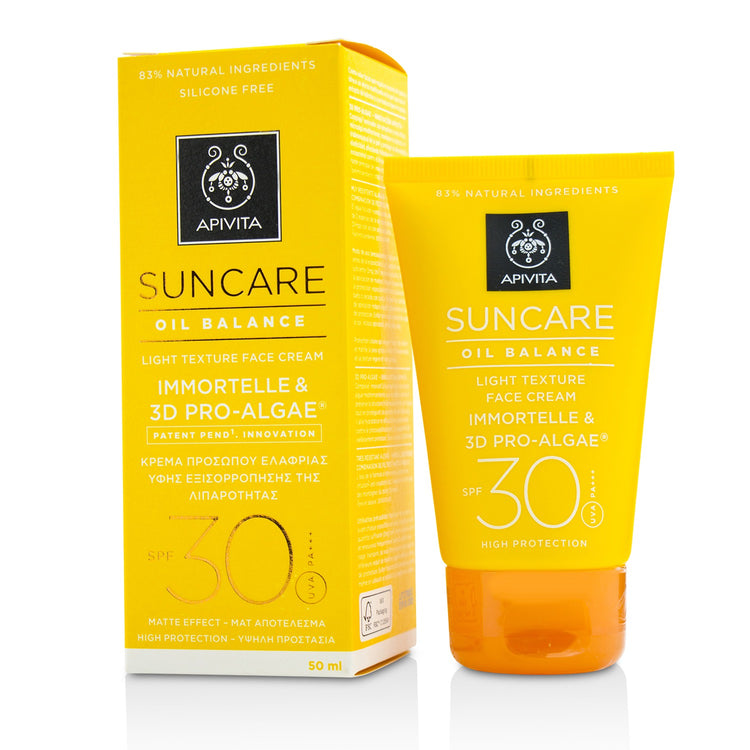 Suncare Oil Balance Light Texture Face Cream SPF 30