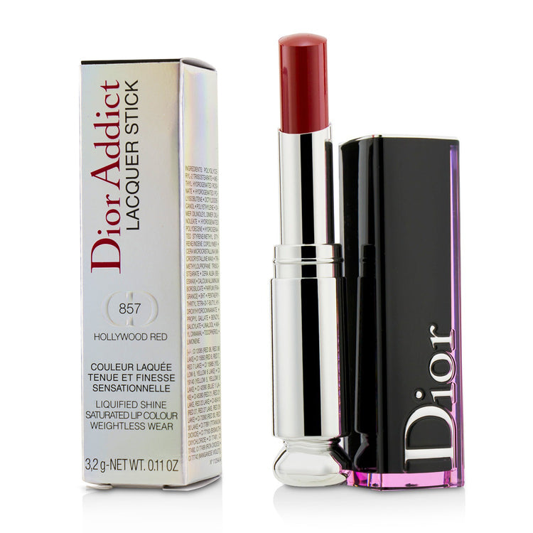 Christian Dior/クリスチャン ディオール+Dior Addict Lacquer Stick - # 744 Party Red +3.2g/0.11oz+# 857 Hollywood Red ブランドコスメ