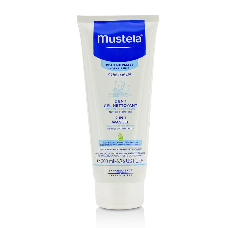 Mustela/ムステラ+2 イン 1 ボディ & ヘア クレンジング ゲル +200ml/6.76oz ブランドコスメ