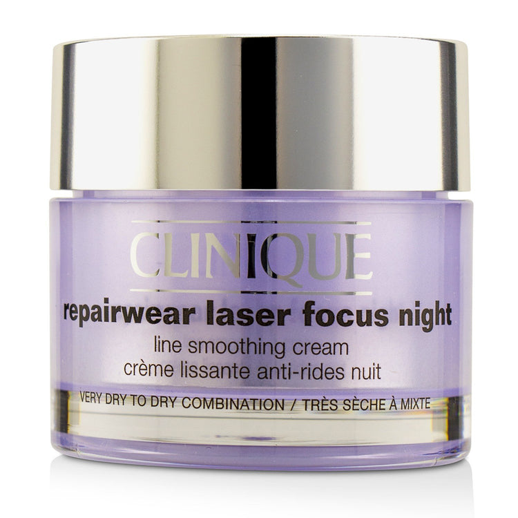 Clinique/クリニーク+Repairwear Laser Focus Night Line Smoothing Cream - Very Dry To Dry Combination +50ml/1.7oz ブランドコスメ