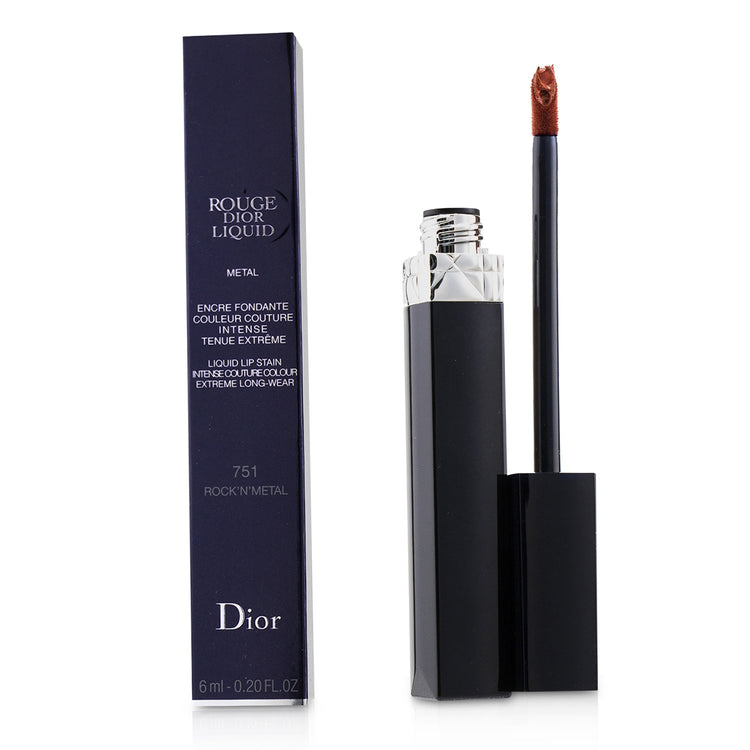 Christian Dior/クリスチャン ディオール+ルージュ ディオール リキッド リップ ステイン+6ml/0.2oz+# 751 Rock'n'Metal (Rusty Red) ブランドコスメ