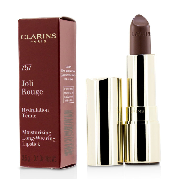 Clarins/クラランス+ジョリ ルージュ (ロング ウェアリング モイスチャライジング リップスティック)+3.5g/0.1oz+# 757 Nude Brick ブランドコスメ