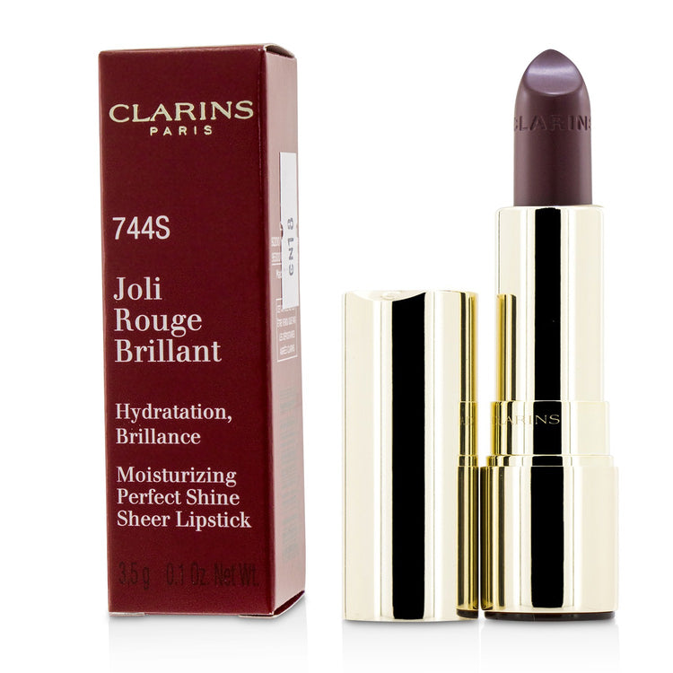 Clarins/クラランス+ジョリ ルージュ ブリラン+3.5g/0.1oz+# 744S Plum ブランドコスメ