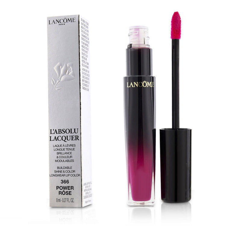 Lancome/ランコム+ラブソル ラッカー ビルダブル シャイン & カラー ロングウェア リップ カラ+8ml/0.27oz+'- # 366 Power Rose ブランドコスメ