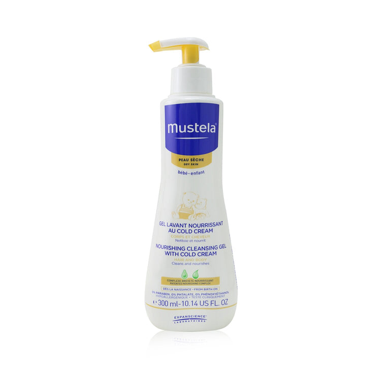 Mustela/ムステラ+Nourishing Cleansing Gel with Cold Cream For Hair & Body - For Dry Skin +300ml/10.14oz ブランドコスメ