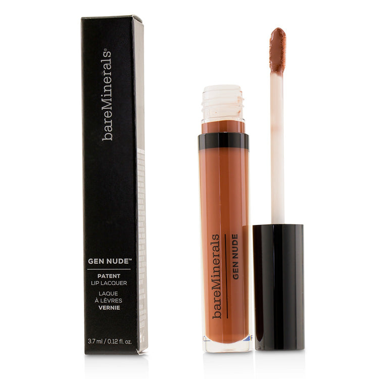 BareMinerals/ベアミネラル+ゲン ヌード パテント リップ ラッカー+3.7ml/0.12oz+# Hype ブランドコスメ