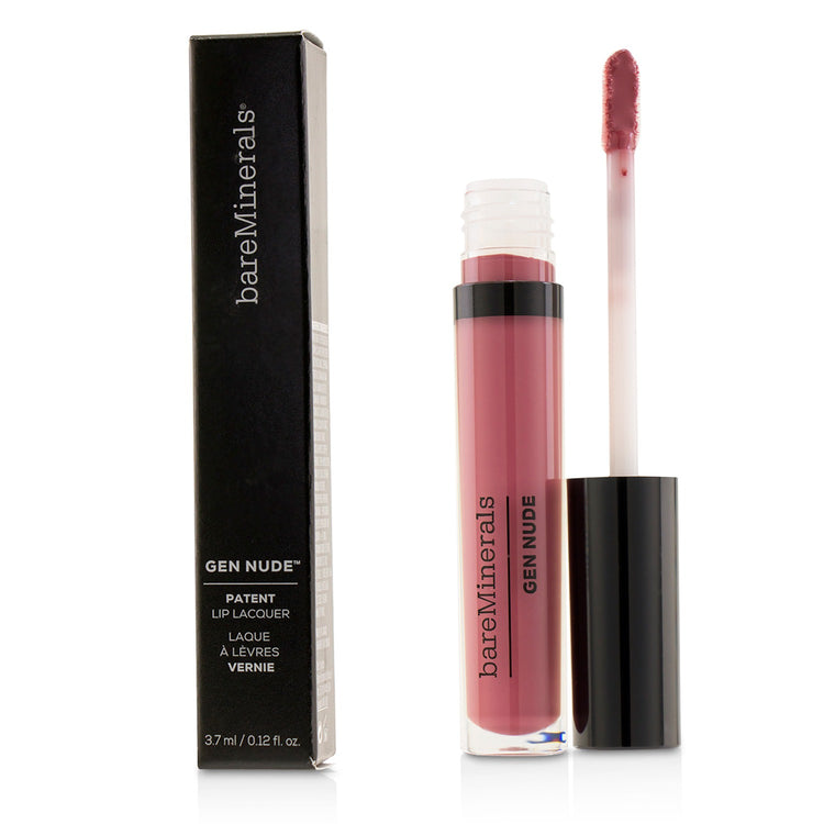 BareMinerals/ベアミネラル+ゲン ヌード パテント リップ ラッカー+3.7ml/0.12oz+# Pout ブランドコスメ