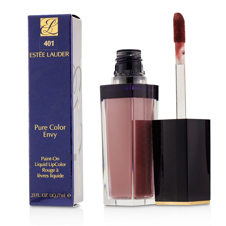 Estee Lauder/エスティ ローダー+ピュア カラー エンヴィ ペイント オン リキッド リップカラー+7ml/0.23oz+# 401 Brunt Raisin (Matte) ブランドコスメ