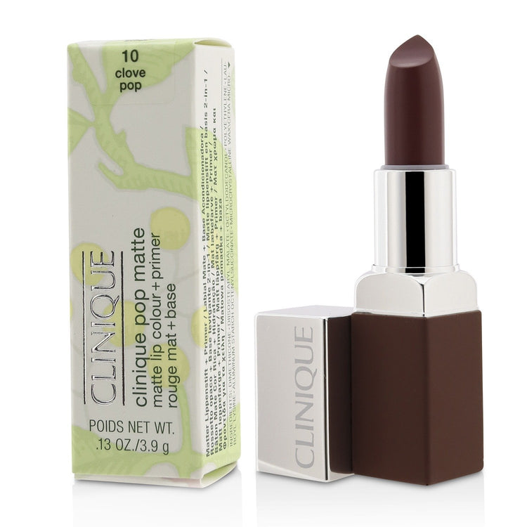 Clinique/クリニーク+ポップ マット リップ カラー + プライマー+3.9g/0.13oz+# 10 Clove Pop ブランドコスメ