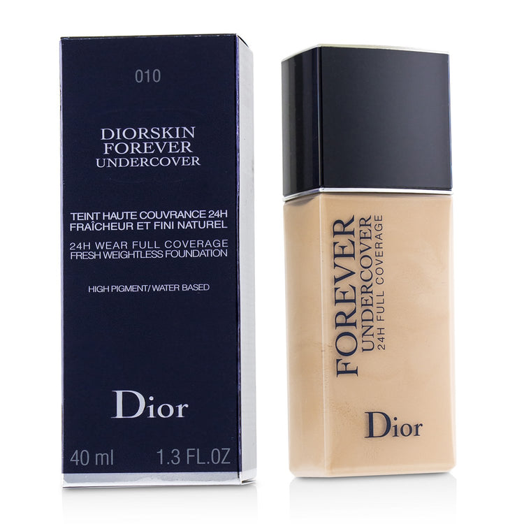 Christian Dior/クリスチャン ディオール+ディオールスキン フォーエヴァー アンダーカバー 24H ウェア フル カバレッジ ウォータ ベースト ファンデーション+40ml/1.3oz+# 010 Ivory ブランドコスメ