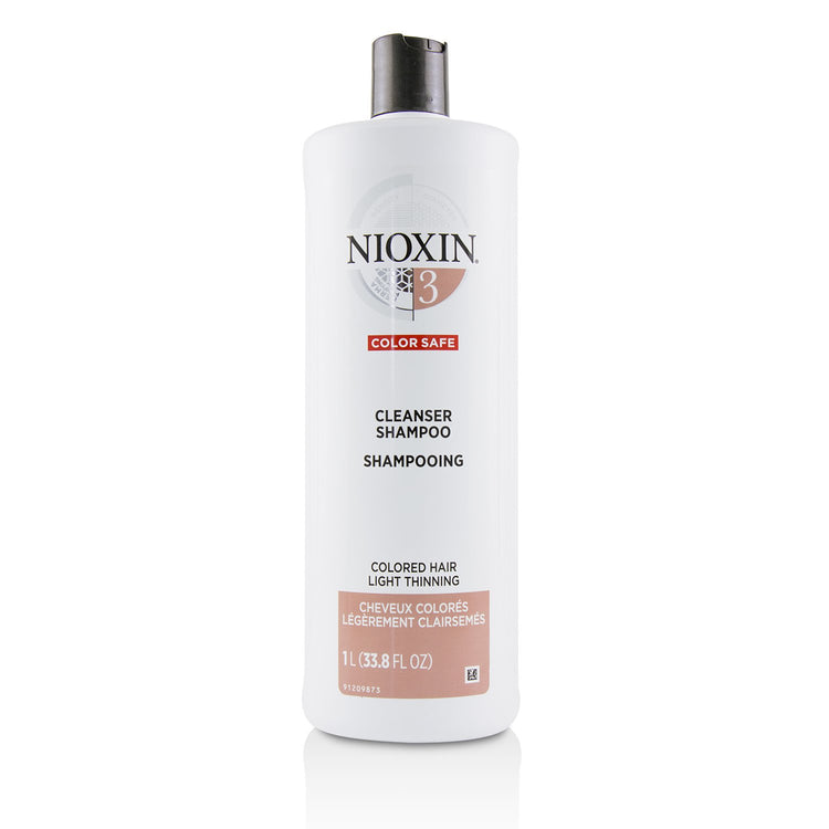 Nioxin/ナイオキシン+ダーマ ピュリファイング システム 3 クレンザー シャンプー (カラー ヘア, ライト シンニング, カラー セーフ)+1000ml/33.8oz ブランドコスメ