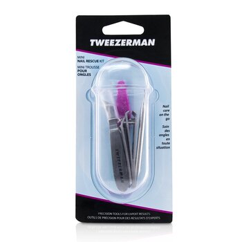 Tweezerman/ツィーザーマン+ミニ ネイル レスキュー 4pcs セット - # With Pink Nail File+'- # With Pink Nail File ブランドコスメ