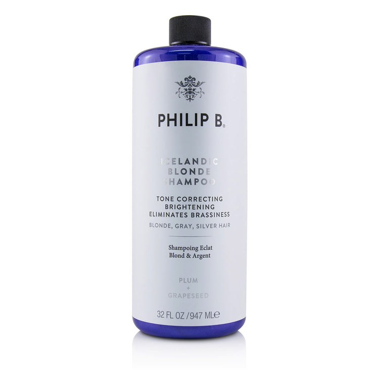 Philip B/フィリップ B+アイスランド ブロンド シャンプー (トーン コレクティング ブライトニング イリミネート ブラスネス -+947ml/32oz ブランドコスメ