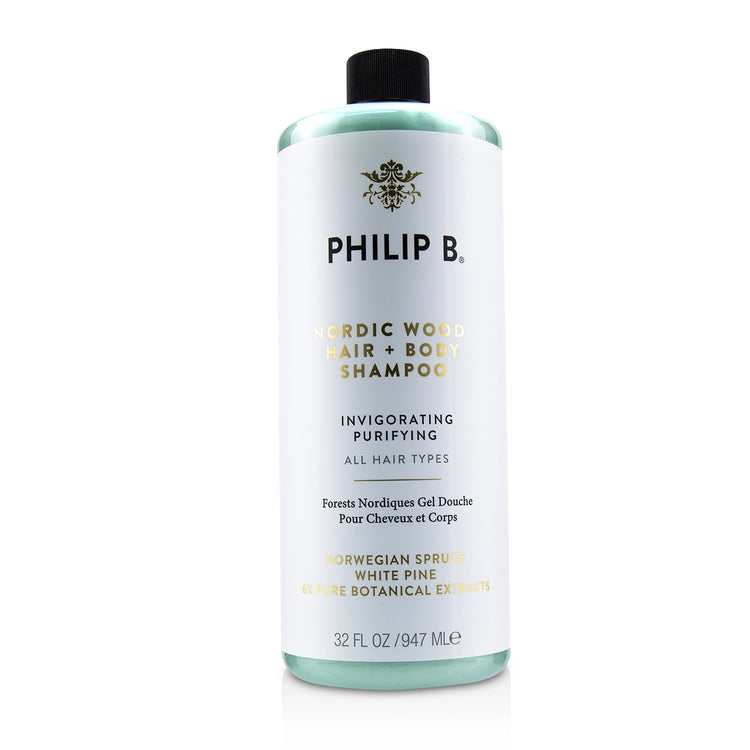 Philip B/フィリップ B+ノルディックウッド ヘア + ボディ シャンプー+947ml/32oz ブランドコスメ