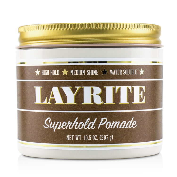 Layrite/レイライト+スーパーホールドポマード (ホールド強、ミディアムシャイン、水で洗い流せます)+297g/10.5oz ブランドコスメ