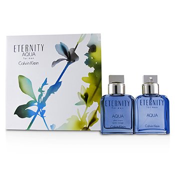 エタニティ アクア コフレ: EDT SP 100ml/3.4oz + アフターシェーブローション 100ml/3.4oz