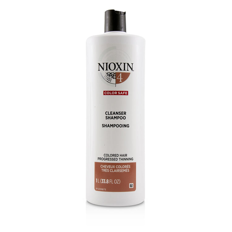 Nioxin/ナイオキシン+ダーマ ピュリファイング システム 4 クレンザー シャンプー (カラー ヘア, プログレス シンニング, カラー セーフ)+1000ml/33.8oz ブランドコスメ