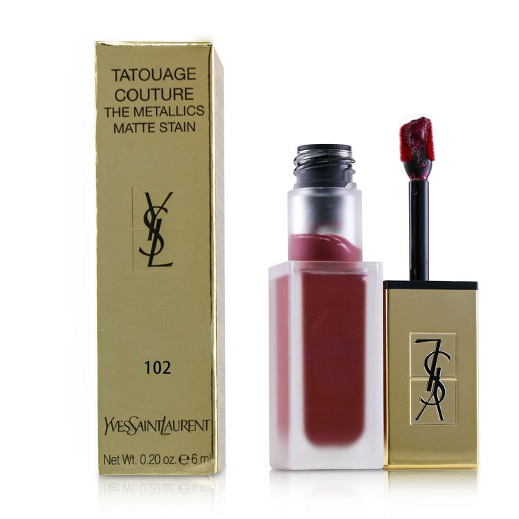 Yves Saint Laurent/イヴ・サンローラン+タトゥアゲ クチュール ザ メタリック+6ml/0.2oz+# 102 Iron Pink Spirit ブランドコスメ