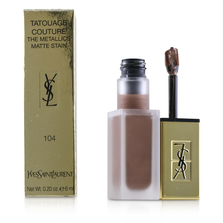 Yves Saint Laurent/イヴ・サンローラン+タトゥアゲ クチュール ザ メタリック+6ml/0.2oz+# 104 Rose Gold Riot ブランドコスメ
