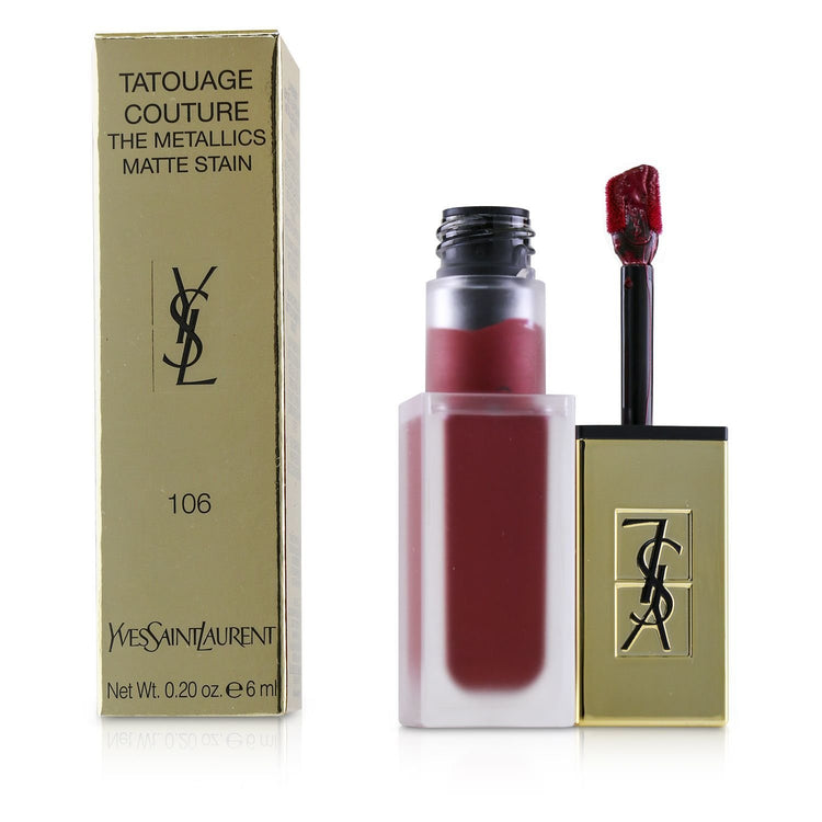 Yves Saint Laurent/イヴ・サンローラン+タトゥアゲ クチュール ザ メタリック+6ml/0.2oz+# 106 Gilded Fuchsia Rivals ブランドコスメ