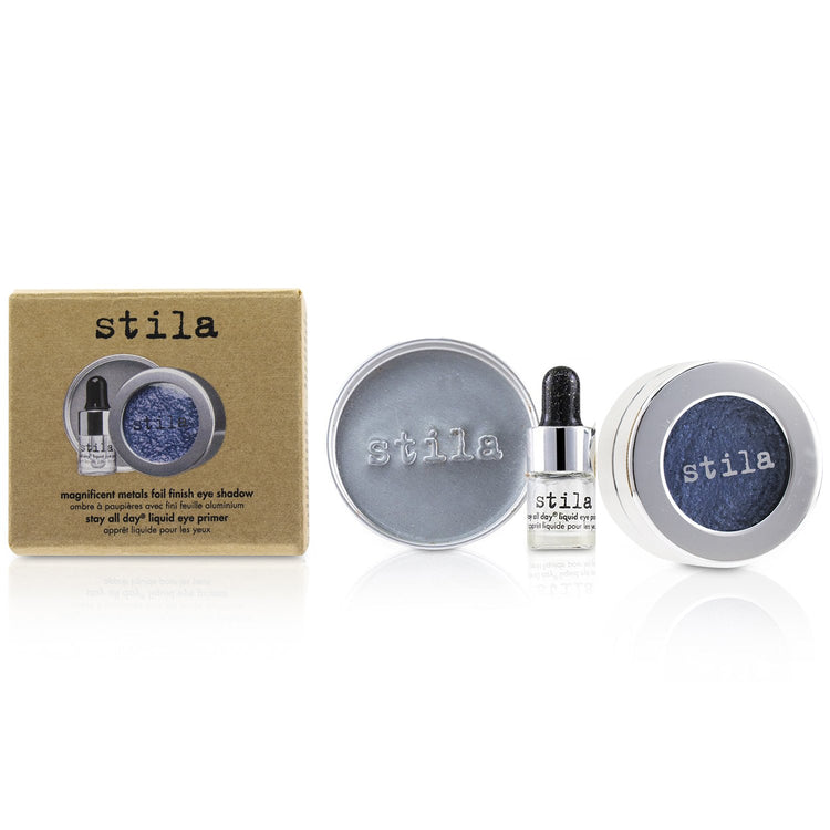 Stila/スティラ+マグニフィセント メタル ホイル フィニッシュ アイ シャドウ ウィズ ミニ ステイ オール デイ リキッド アイ プライマー+Metallic Cobalt ブランドコスメ