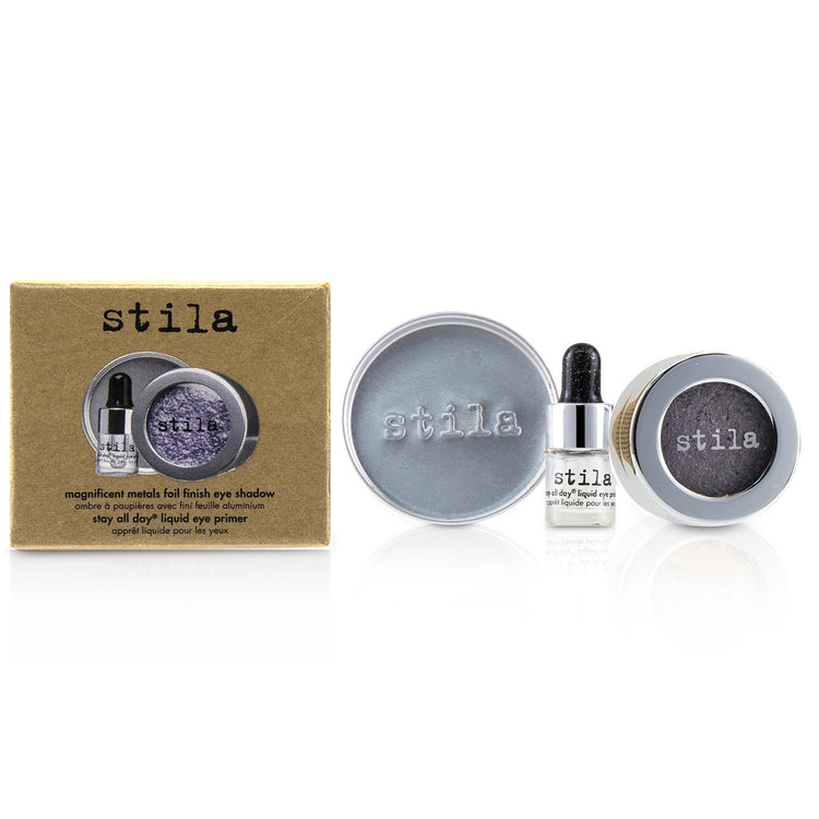 Stila/スティラ+マグニフィセント メタル ホイル フィニッシュ アイ シャドウ ウィズ ミニ ステイ オール デイ リキッド アイ プライマー+Metallic Lavender ブランドコスメ