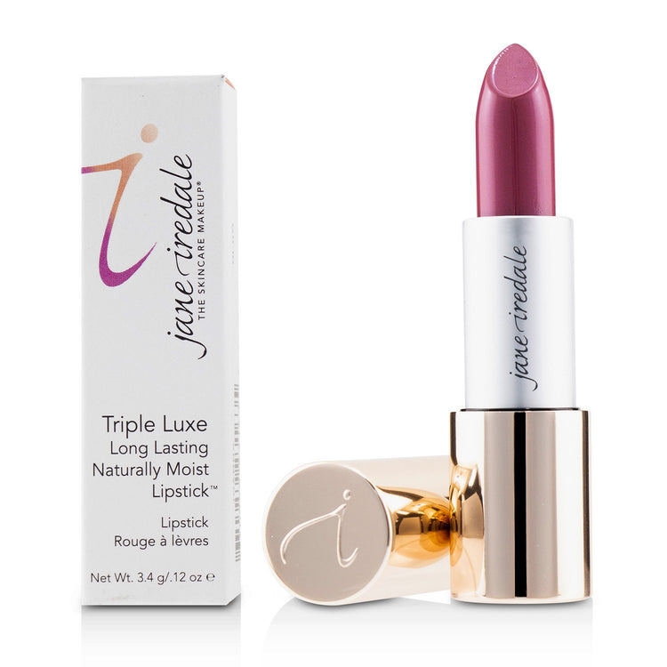 Jane Iredale/ジェーンアイルデール+トリプル ラックス ロングラスティングナチュラリー モイスト リップスティック+3.4g/0.12oz+# Joanna (Plum With Pink Undertones) ブランドコスメ