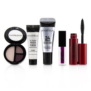 サイズ ミー: ファン フェィヴ セット (1x オリジナル スムース + ブラー プライマー, 1x リキッド リップスティック, 1x アイシャドウ トリオ, 1x シャドー プライマー, 1x マスカラ)