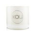 iKOU/イコウ+Eco-Luxury Aromacology Natural Wax Candle Glass - Happiness (Coconut & Lime) +(2x2) inch ブランドコスメ
