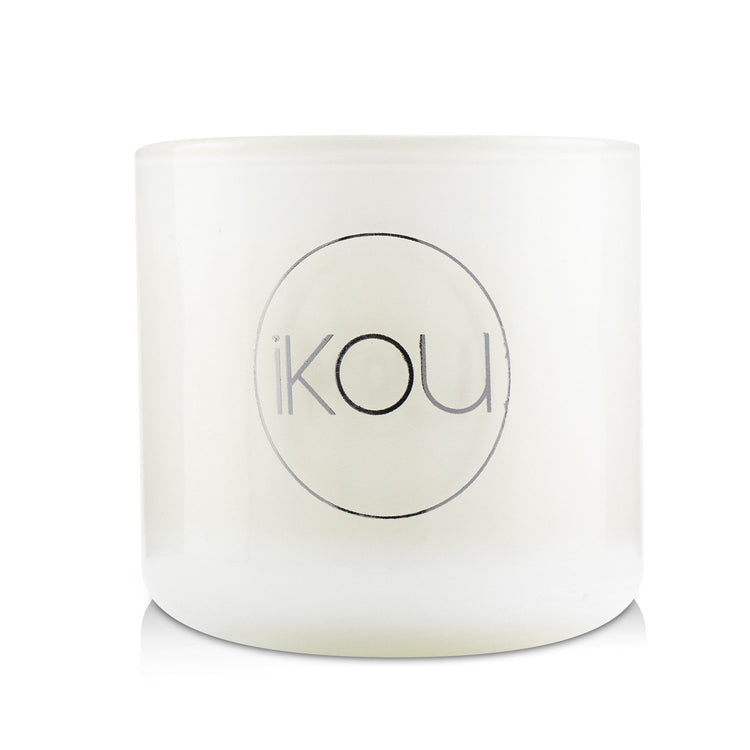 iKOU/イコウ+Eco-Luxury Aromacology Natural Wax Candle Glass - Happiness (Coconut & Lime) +(2x2) inch ブランドコスメ