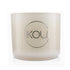 iKOU/イコウ+Eco-Luxury Aromacology Natural Wax Candle Glass - Happiness (Coconut & Lime) +(2x2) inch ブランドコスメ