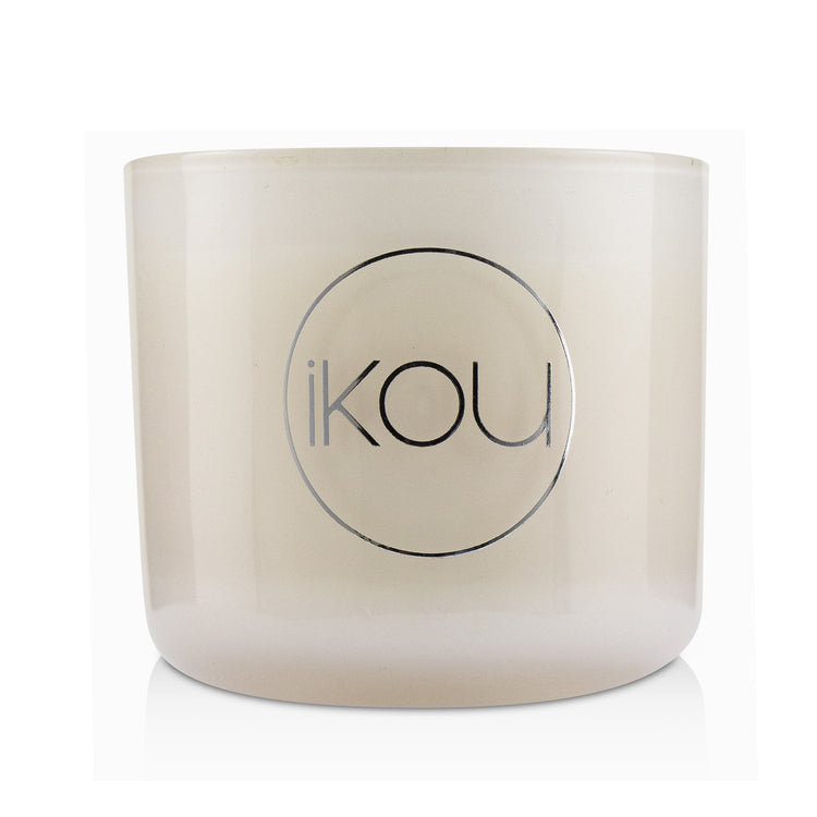 iKOU/イコウ+Eco-Luxury Aromacology Natural Wax Candle Glass - Happiness (Coconut & Lime) +(2x2) inch ブランドコスメ