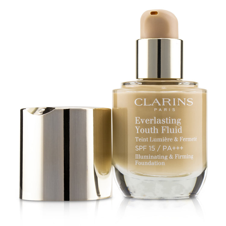 Clarins/クラランス+エヴァーラスティング ユース フルイド イルミネイティング & ファーミング ファンデーション SPF 15+30ml/1oz+# 110 Honey ブランドコスメ