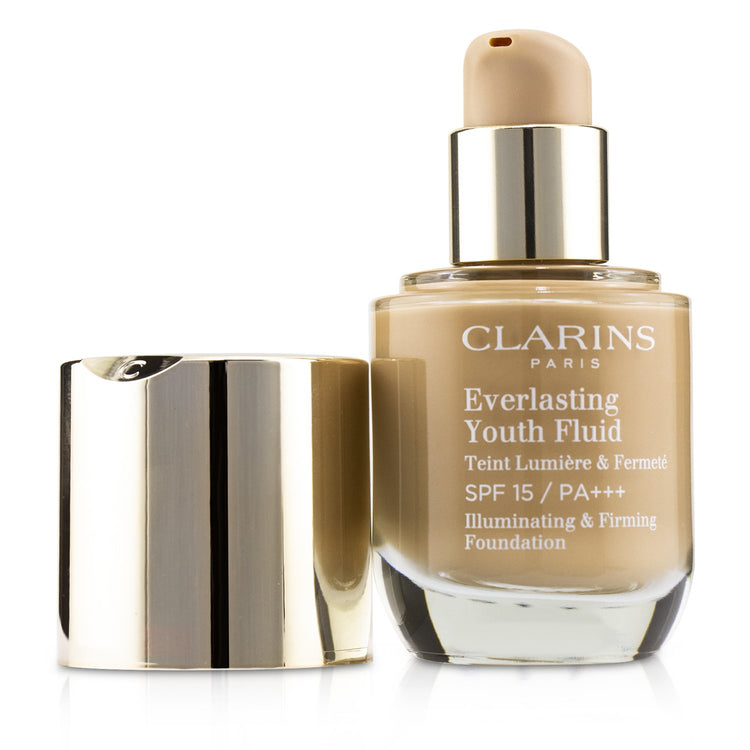 Clarins/クラランス+エヴァーラスティング ユース フルイド イルミネイティング & ファーミング ファンデーション SPF 15+30ml/1oz+# 112 Amber ブランドコスメ