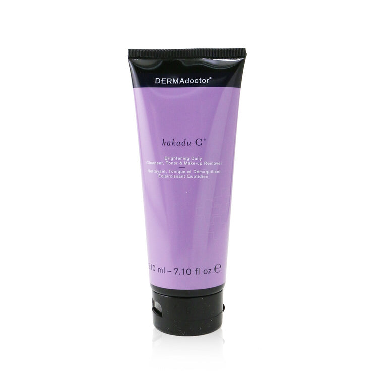 DERMAdoctor/ダーマドクター+カカドュ C ブライトニング デイリークレンザー・トナー・メイクアップリムーバー (チューブ) +210ml/7.1oz ブランドコスメ